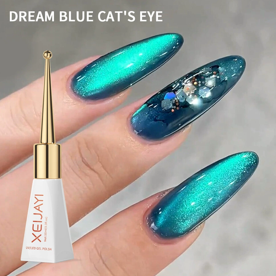 Мак для ногтей для кошачьих глаз новый сетчатый красный поп-цвет