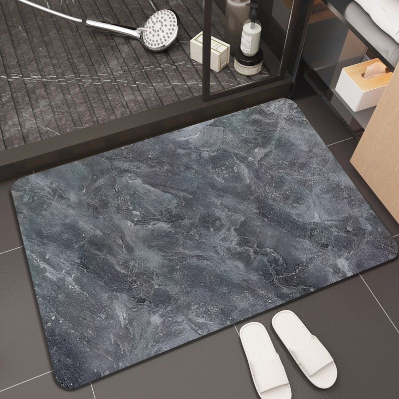 Baño de barro de diatomeas absorción de agua suelo blando de baño de barro de diatomeas puerta de baño anti-deslizante cojín de pies secos rápidos