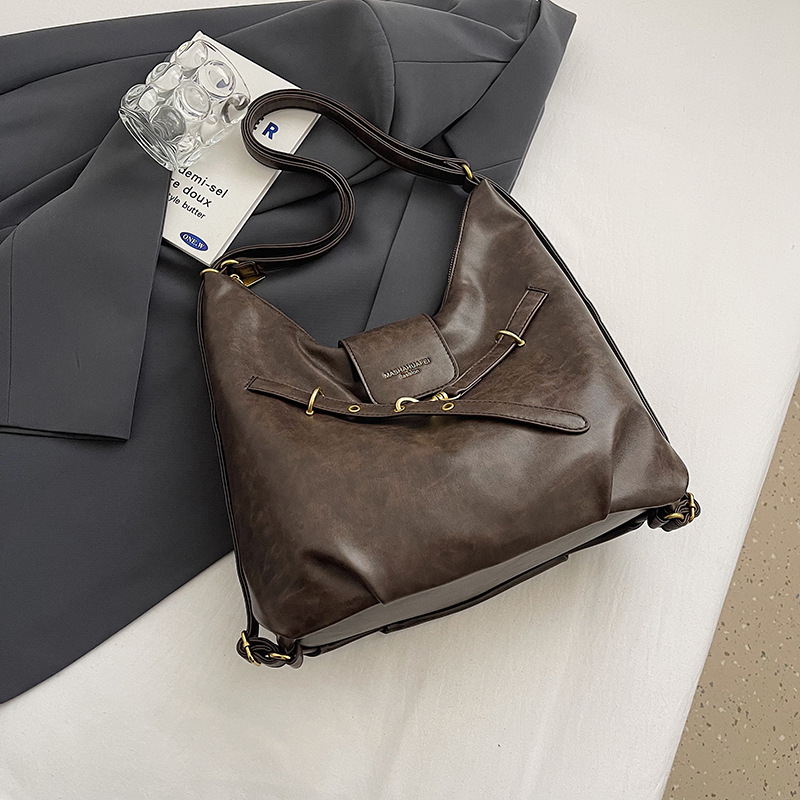 Yadan estilo retro mochila para mujeres 2024 nuevo estilo versátil pequeña función mochila de viaje al trabajo tote
