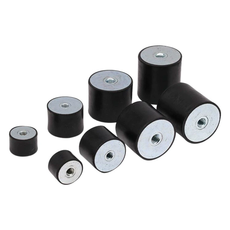 Поставка резинового амортизатора DD-типа двухголового амортизатора с внутренней резьбой, цилиндрический амортизатор, резиновый амортизатор, блок