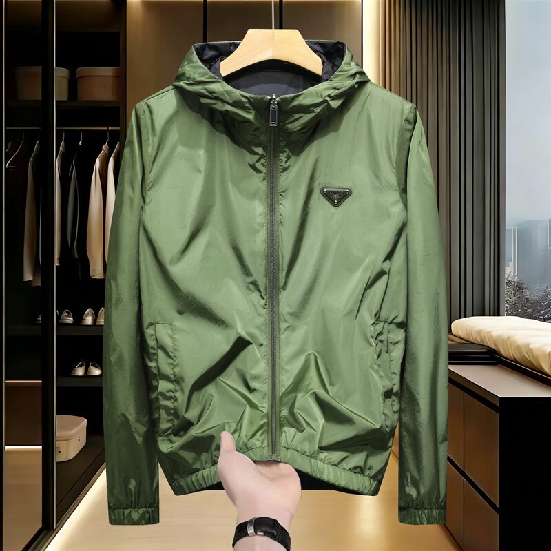 Foreign trade order European and American style high-quality 2026 spring new double-sided jacket outdoor casual lightweight jacket Foreign trade order European and American style high-quality 2026 spring new double-sided jacket outdoor casual lightweight jacket