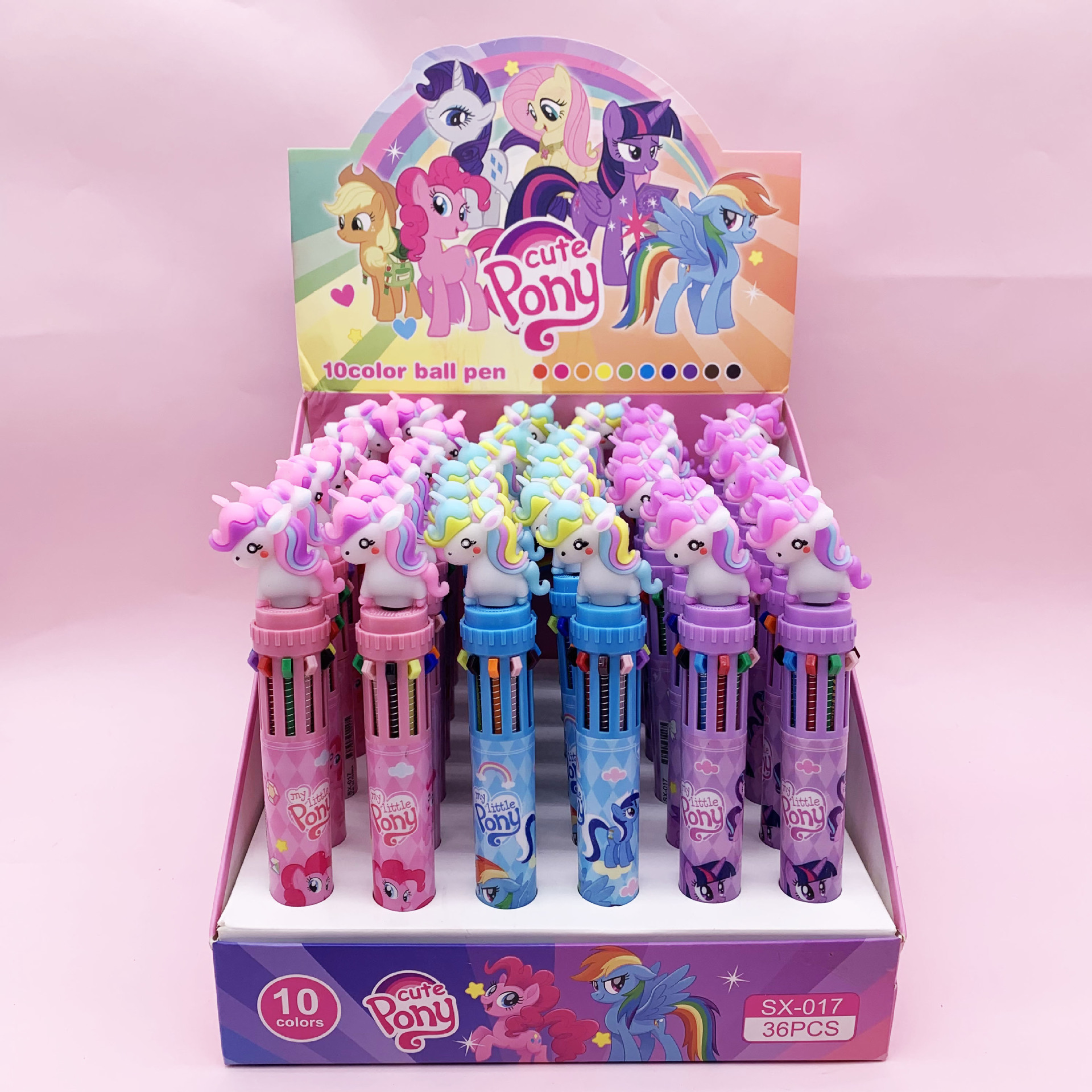 El comercio exterior explotó la ciudad de animales locos 2 bolígrafo de bolas de diez colores de alto valor de color zootopia bolígrafo multicolor