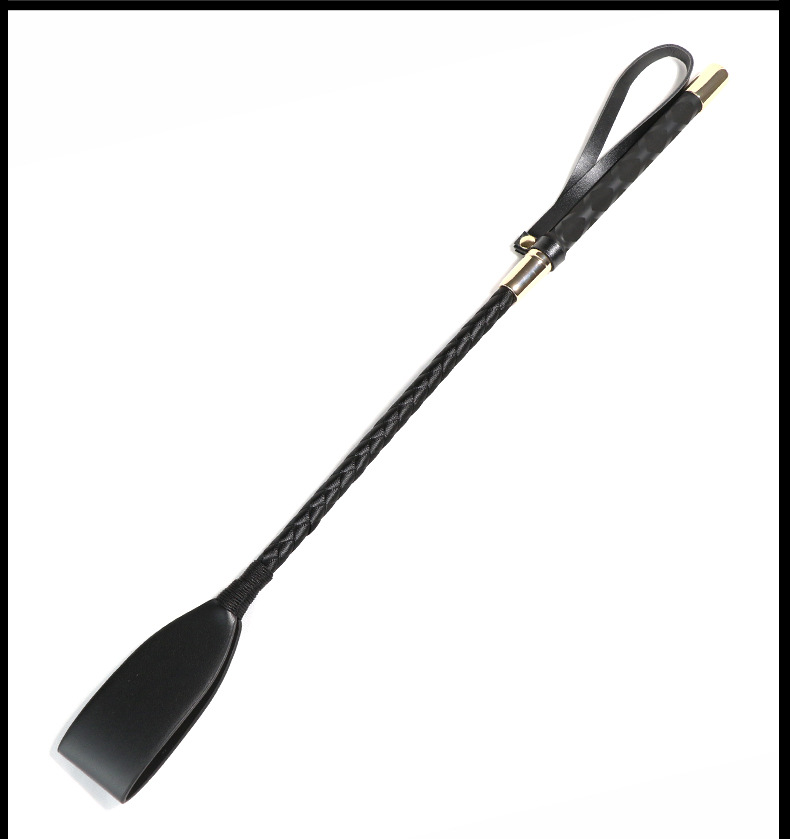 PU Embossed Leather Hand-Pat Whip 45cm for Adult Couples Flirting — detail image 10