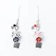 Japanese and Korean Style Sweet Girl Heart Black and Red Bow Love Phone Phone Decorative Pendant Goo Ben Bag Hanging Buckle