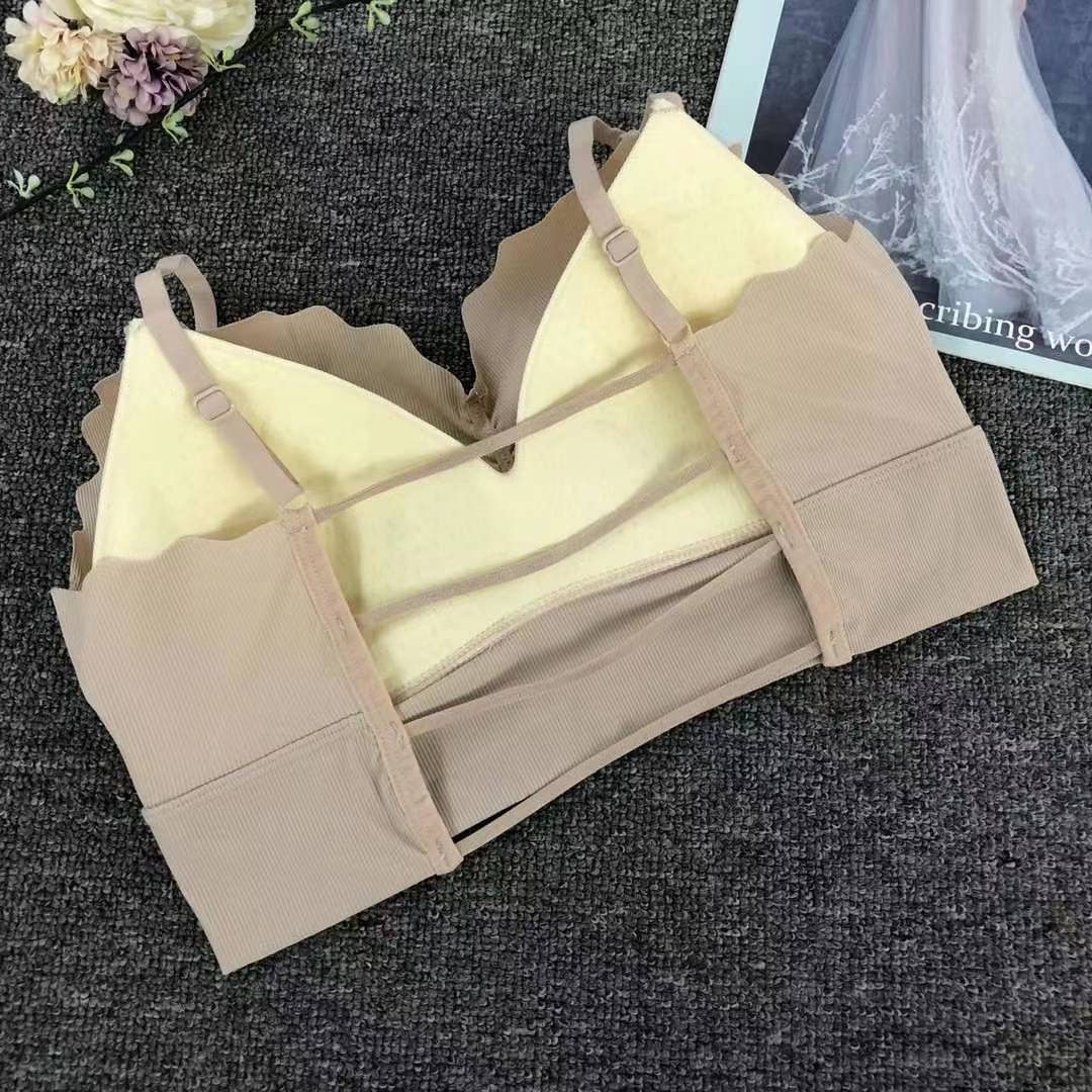 Nueva taza fija sin marcas de alta calidad chaleco de dama sin anillo de acero bra de yoga ropa interior deportiva mujer al por mayor