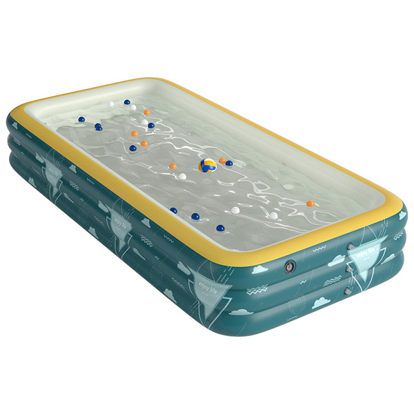 Inflatable folding swimming pool for swimming for bath