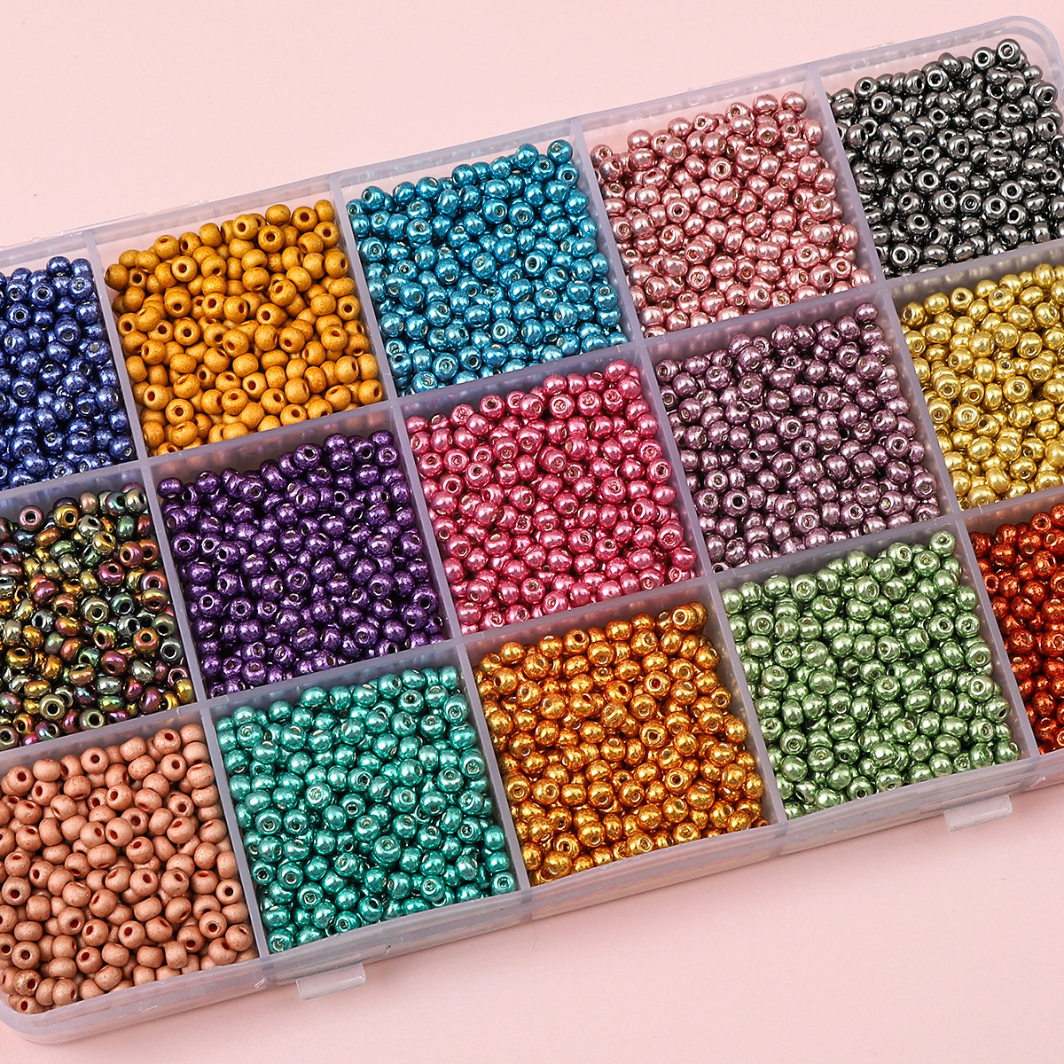 15g Weight Beads Jewelry Making Type Diameter 3mm, Diameter 4mm Jewelry Making Size DIY Jewelry Accessories Classification Less than 1mm Hole Size 1 Set Quantity Glass Material Solid Color Pattern Simple Style Style 1 Set Diameter 3mm Diameter 4mm Less Than 1mm Glass Solid Color DIY Jewelry Accessories Beads 1