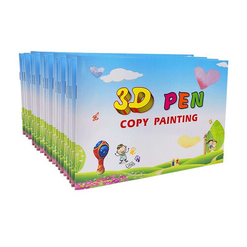 3D Printing Sketchbook 3D Stereo Paper Film Graffiti Pen Copy Paper 3D Children's Painting Pen Copy Version 3D Pen Book