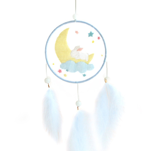 Embroidery handmade diy material package simple production of Ping An Fu children's dream catcher Ping An Talisman car pendant