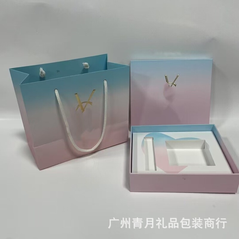 ピンクとブルーの y バレンタインデー ギフトボックス口紅ギフトボックスハンドバッグショッピングメーカー卸売大量在庫|undefined