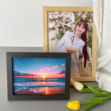 批发现代简约实木相框挂墙A4开8Ka3儿童画框拼图证书法展示框架