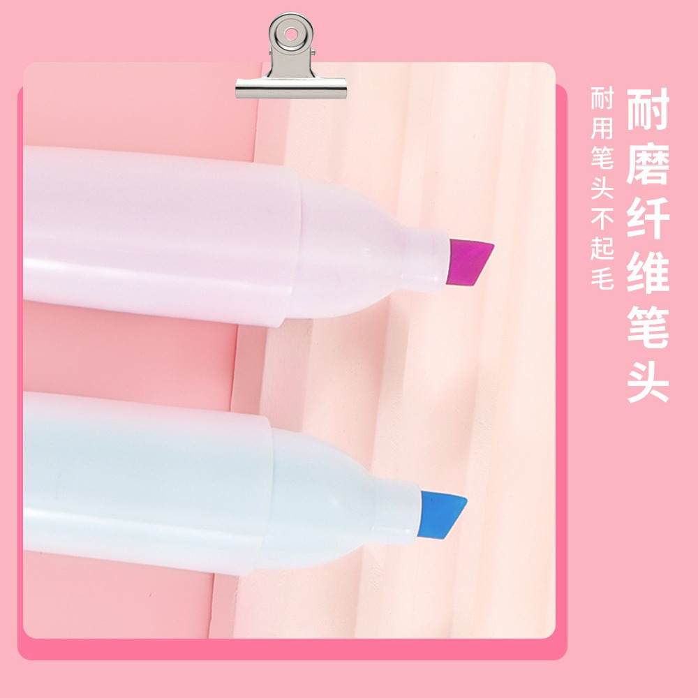 Cat Paw Highlight Pen Set Mini Fluorescent Handbook Pen Set 6 colores pen creativo