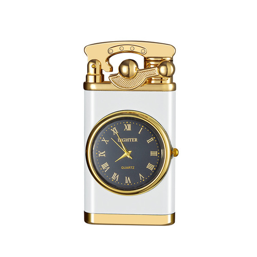 New and unique rocker lighter with LED light, multi-functional watch lighter, creative luminous direct charging lighter