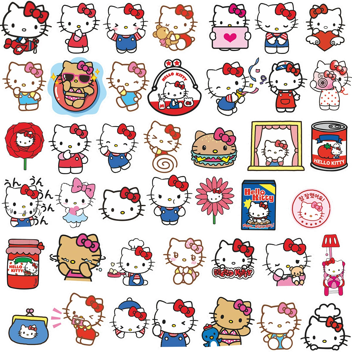 Hello kitty, cartoon tablet phone case, wrench, stickers