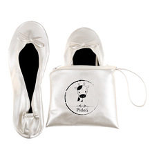 折叠轻巧女士平底芭蕾舞鞋工厂直发跨境专供亚马逊支持客户商标图