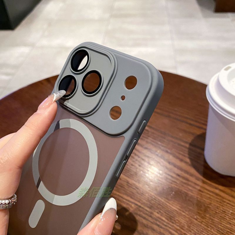 适用iPhone17air肤感磨砂磁吸手机壳苹果16pro镜头膜15防摔保护套|undefined