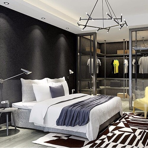 Nordic ins style dark gray solid color self-adhesive wallpaper pure white light gray clothing store dormitory wallpaper with adhesive backing