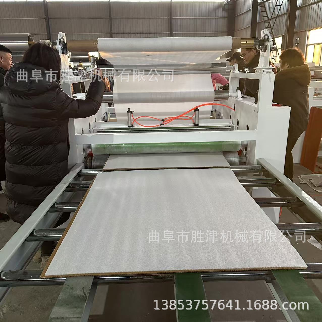 发泡棉棉布胶膜贴合机鞋垫子粘合设备EVA发泡棉网格布料复合机