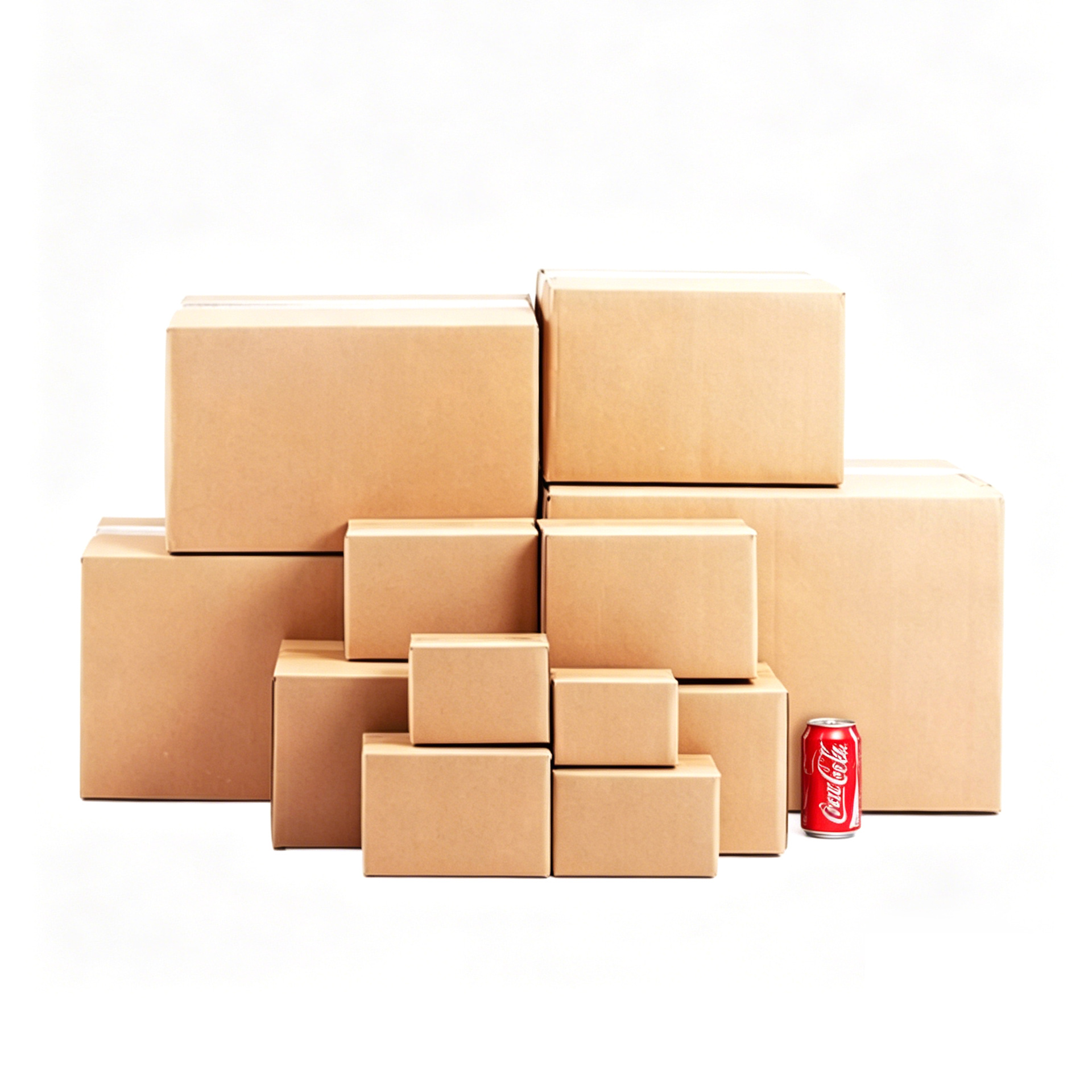 Caja de embalaje de cartón de media altura caja de cartón plana caja de entrega logística caja de rotación de embalaje postal caja de cartón cartón de movimiento
