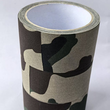 跨境迷彩布胶带户外迷彩绷带纯棉布易撕自粘