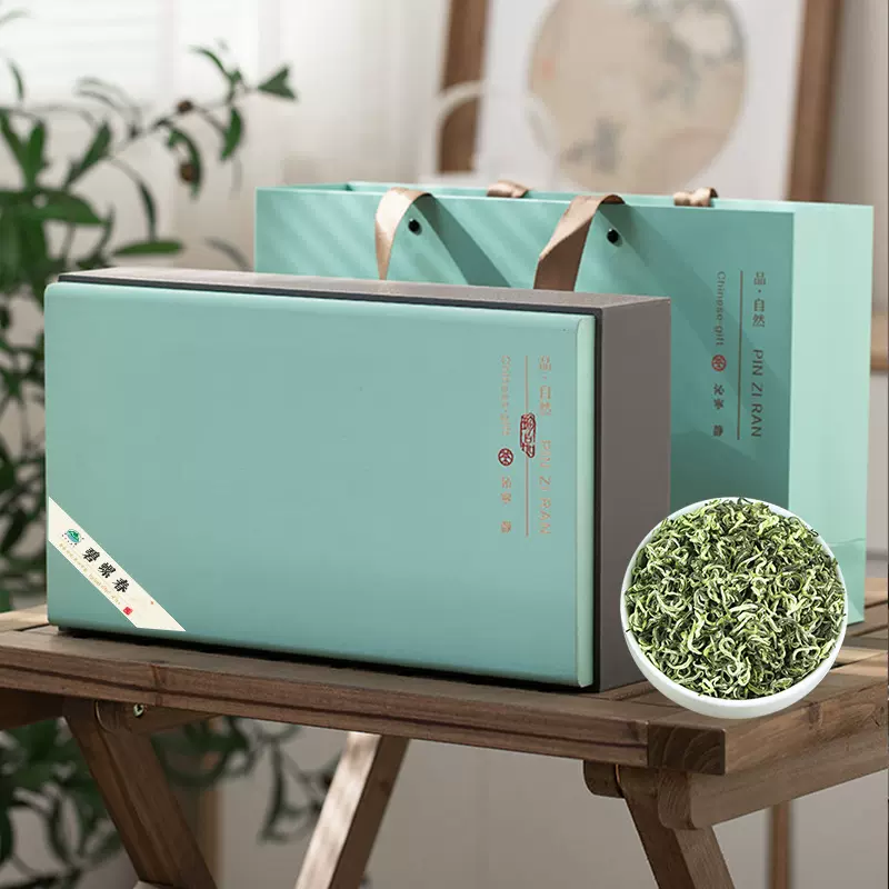 绿茶2025新茶碧螺春茶叶礼盒装茶叶高级绿茶400g礼盒装茶叶自己喝