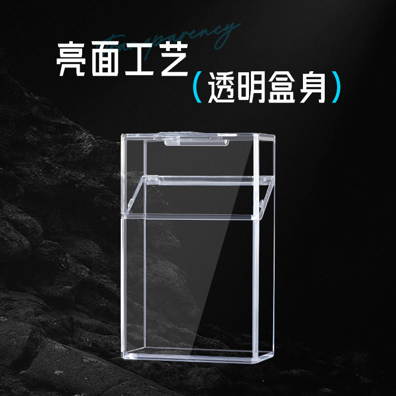 整包透明可视烟盒20支装烟盒子软硬包男士便携防压款烟套工厂批发|undefined