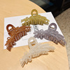 Spray paint, elegant crab pin, hairgrip, shark, advanced hair accessory, new collection, high-quality style