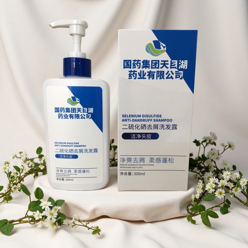 国药集团天目湖二硫化硒去屑止痒洗发露洁净头皮头发蓬松洗发水|undefined