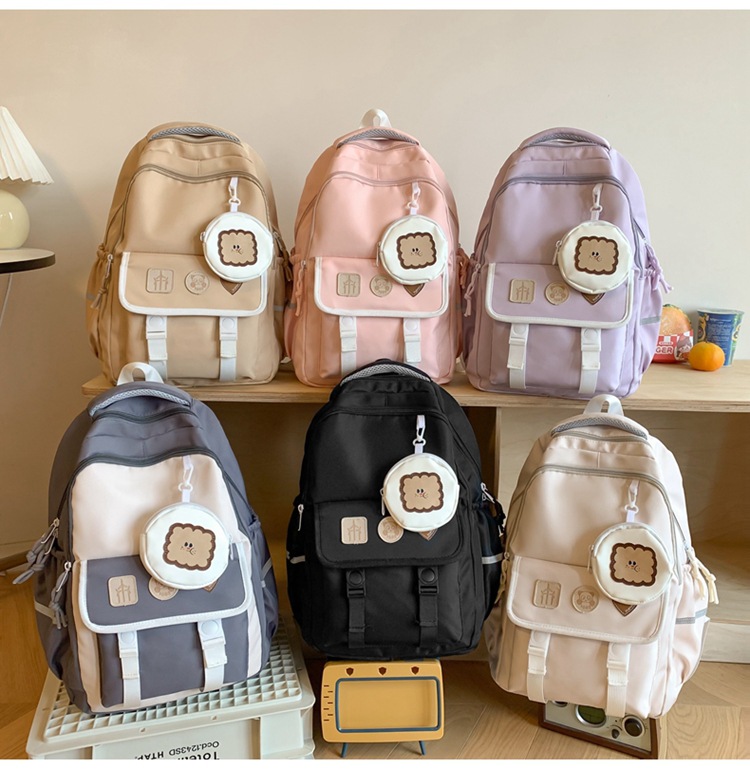 Kids Backpacks New Junior High School High School School Pink Girl Junior High School High School Student Backpack_voghion.com