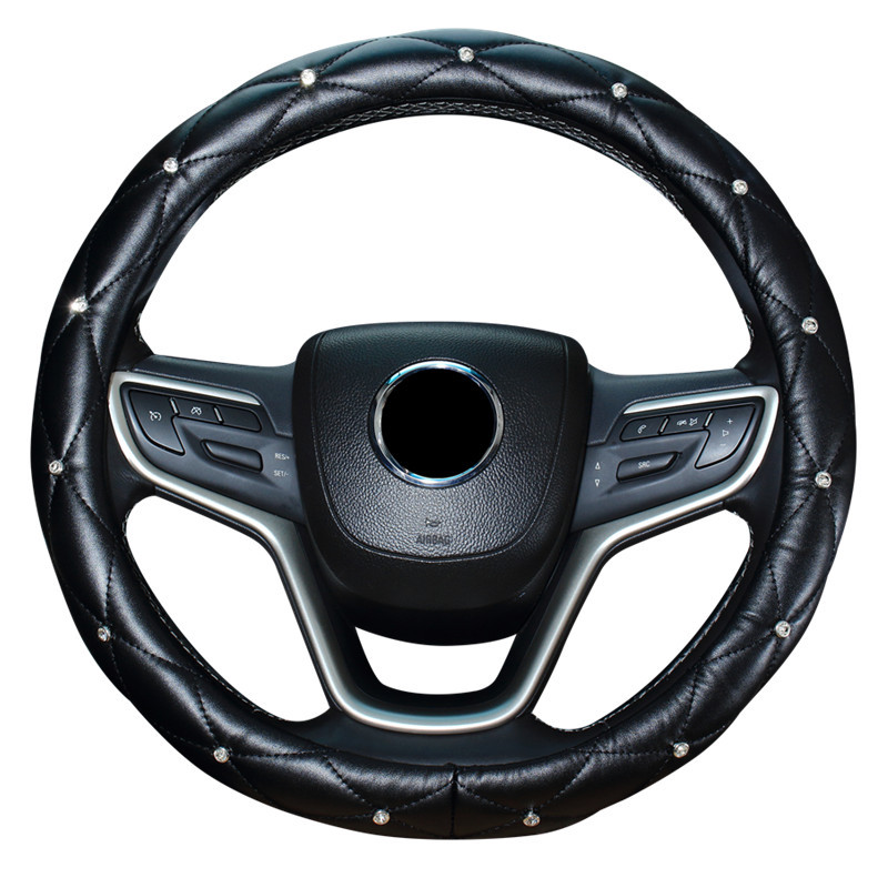 Handbrake Cover, Steering – Huángguān Seat belt shoulder pad - rhinestone-steering-wheel-cover