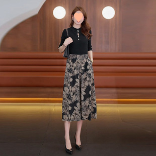 2025 Summer New Silk Dress Women's New Chinese Style Niche Classical Floral Lady Simple Dress