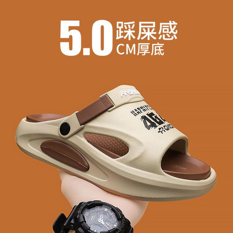 Zapatillas de hombre de comercio exterior de estilo explosivo transfronterizo, chanclas, antideslizantes, resistentes al desgaste y desodorantes, zapatos de playa de verano, estilo de alta apariencia