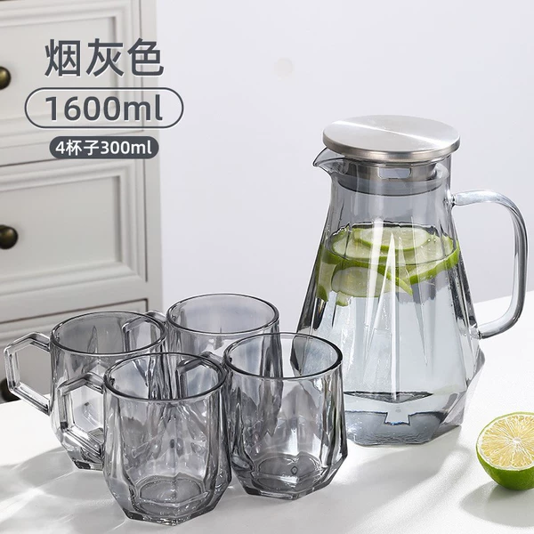 Smoke grey-1600ML+4 cups