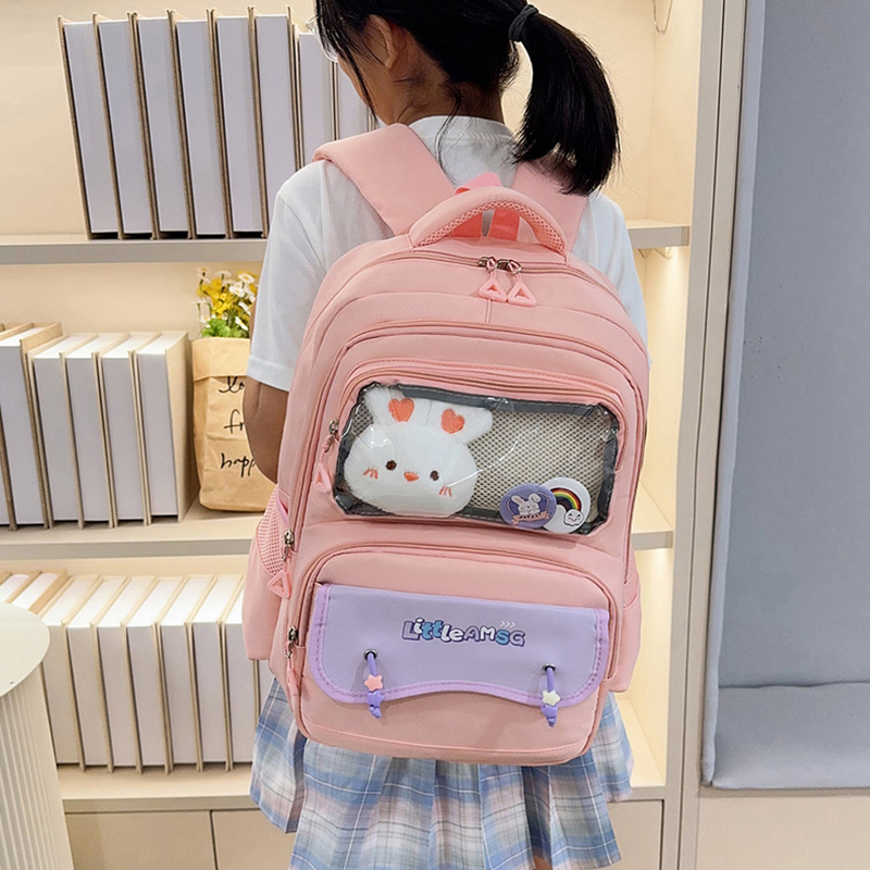 Bolsa infantil para reducir la carga 45 o 56 grados bolsas escolares de estudiantes primarios nueva mochila transpirable de gran capacidad para niños niñas
