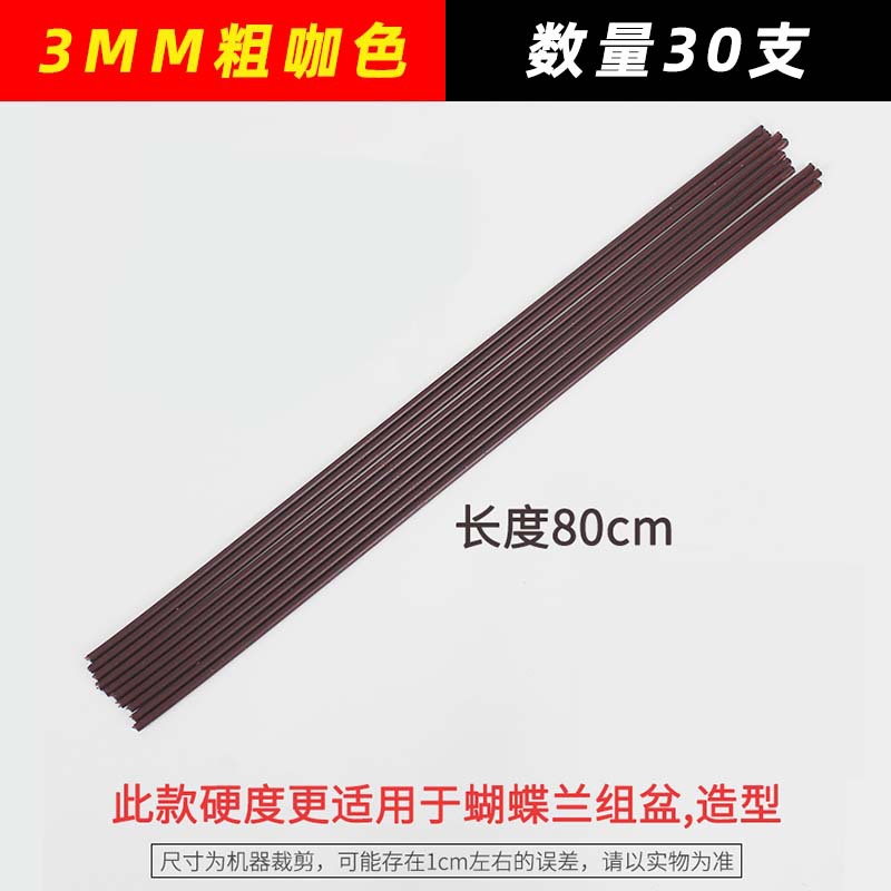 3mm brown 80cm long 30 pieces (comes with protective cap)