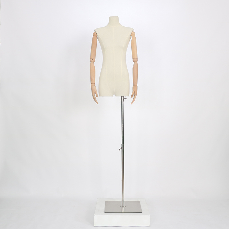 Mejorada modelo plano accesorios de las mujeres medio cuerpo ventana soporte muñeca tienda de ropa cuerpo modelo soporte de exhibición de cuerpo completo