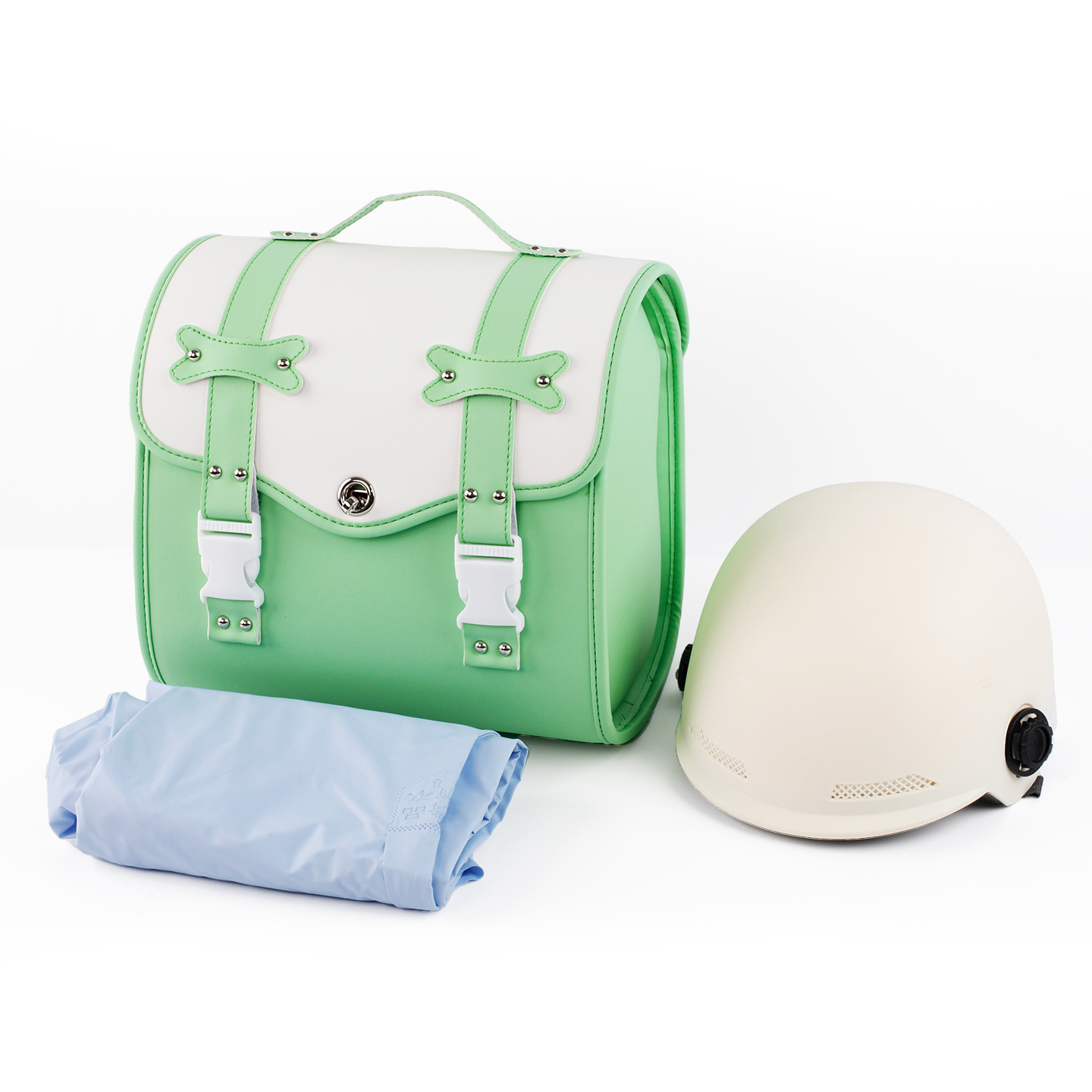 Hot-Selling Colorful Rear Trunk Bag for Electric Vehicles, Large Capacity Storage Bag for Electric Bikes, Can Hold a Helmet
