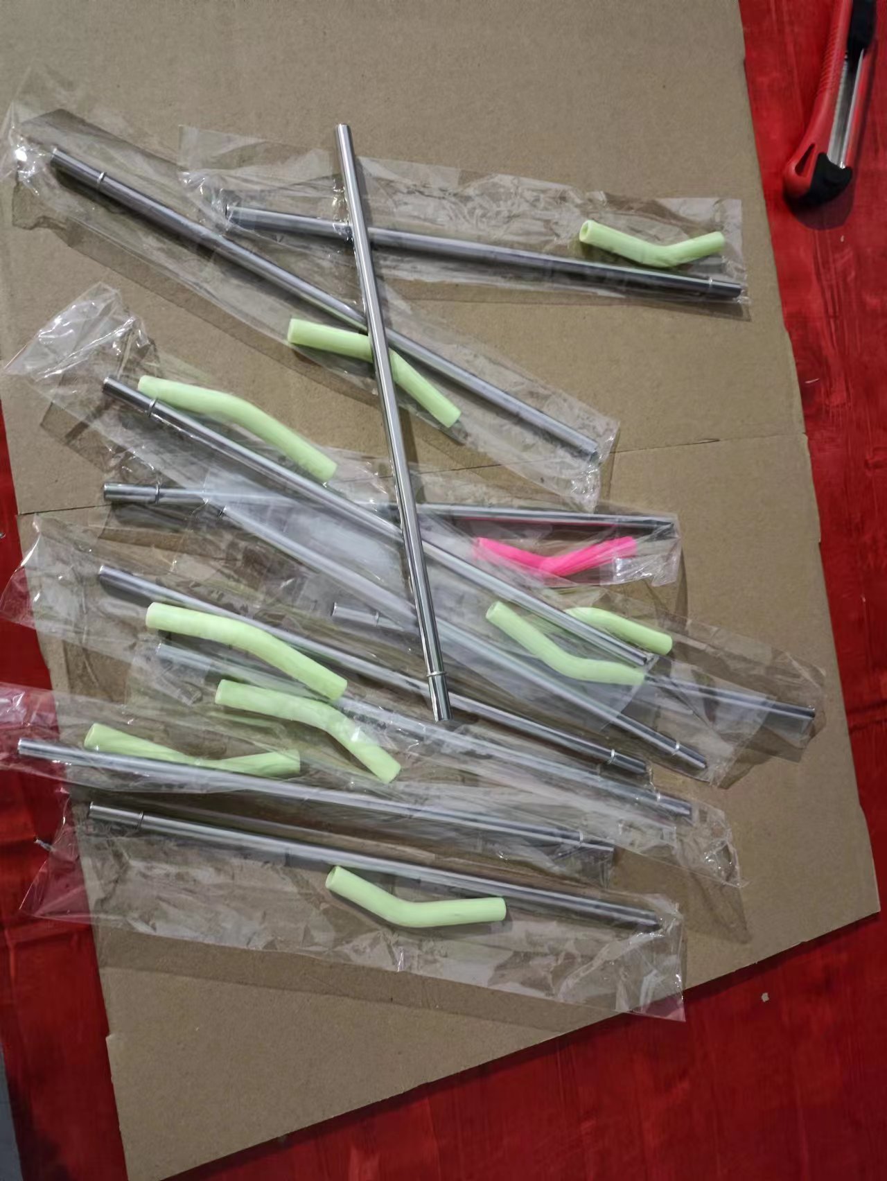 Internet celebrity giant ice king cup straw accessories 304 stainless steel 40oz car cup straw foreign trade water cup straw 