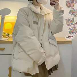 冬季韩版棉服面包服宽松加绒新款棉衣女棉袄学生加厚欧美气质优雅