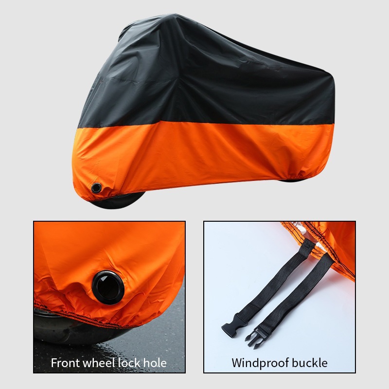 Motorcycle Cover Two-Tone Electric Car Rain Cover Sunshade