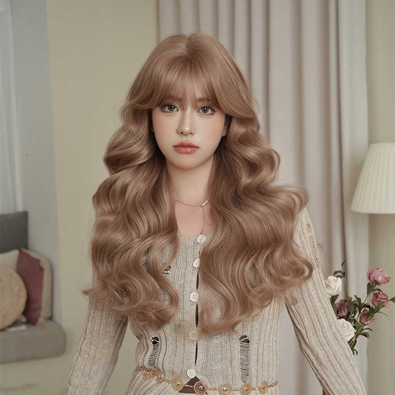 2025 new summer wig for women with long curly hair