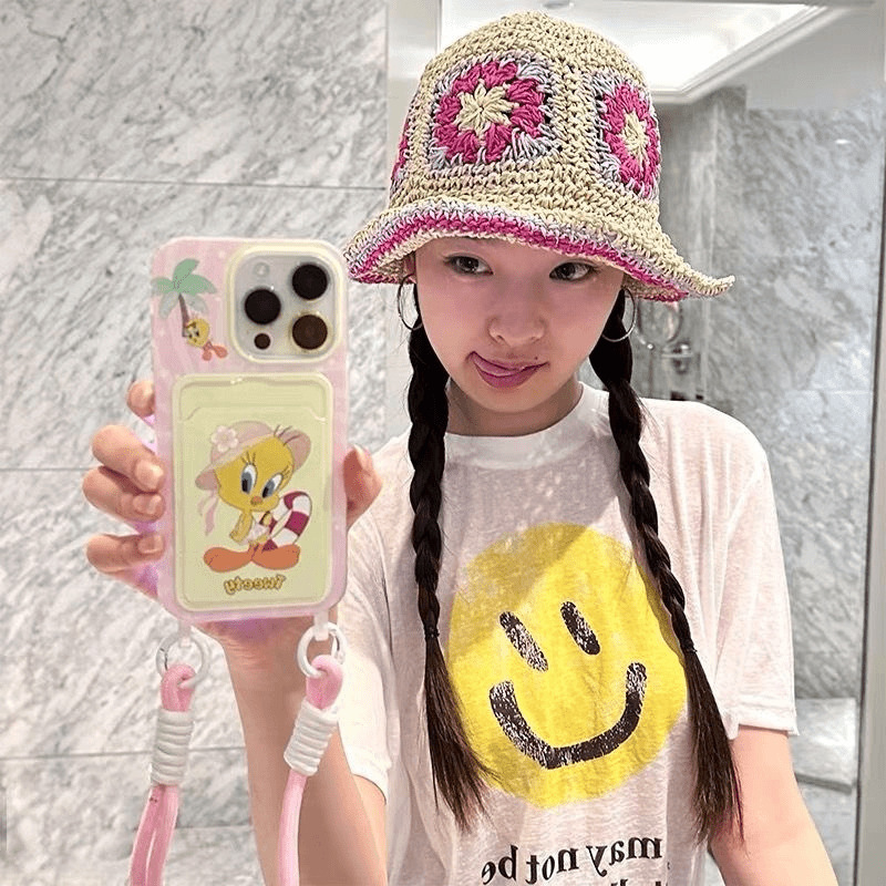 Duck swimming ring card holder case suitable for iPhone 17 Pro Max/17 Pro/16/15 Pro, cute with a lanyard Duck swimming ring card holder case suitable for iPhone 17 Pro Max/17 Pro/16/15 Pro, cute with a lanyard