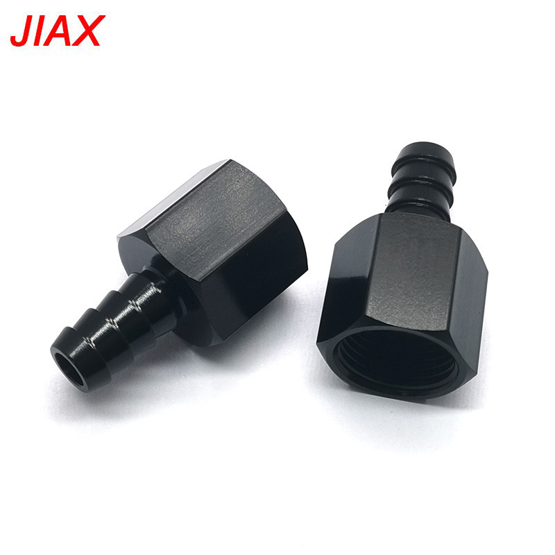 Autopartes AN8 roscada interna 3/8 púa adaptador de junta de tubería de combustible regulador de presión de combustible de aluminio