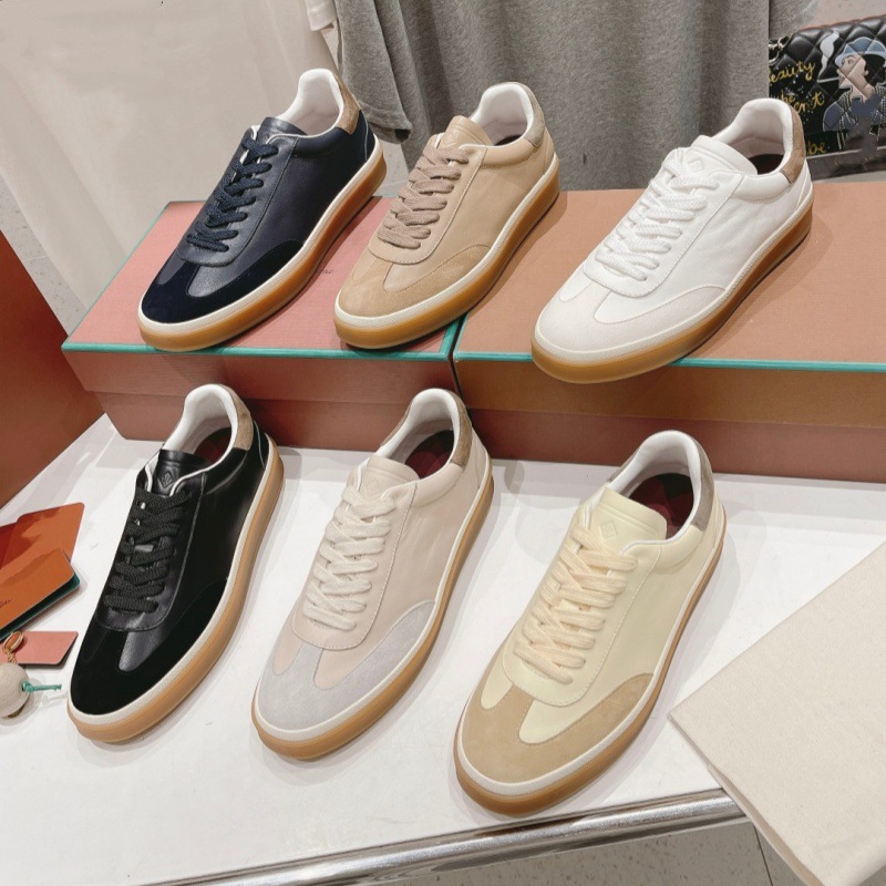 Authentic Leather Trainers For Couples Spring And Autumn Sneakers_voghion.com