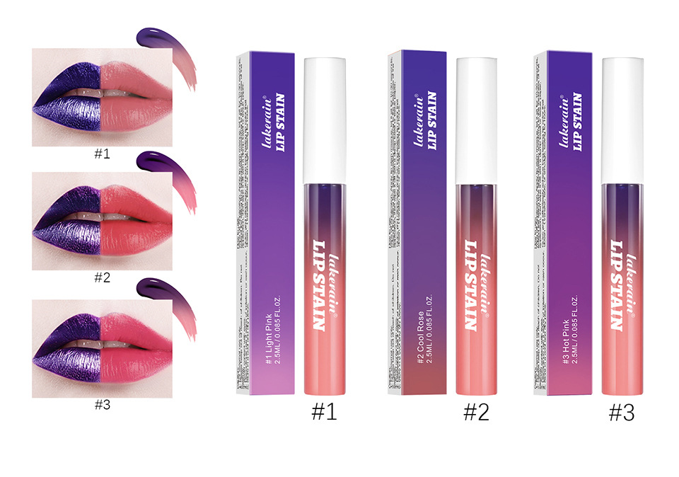 lakerain Peel-off Lip Gloss matte lipstick Specification drawing