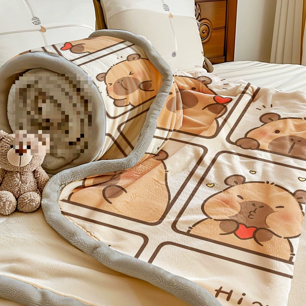 Brown Kapibala [Soft Blanket]