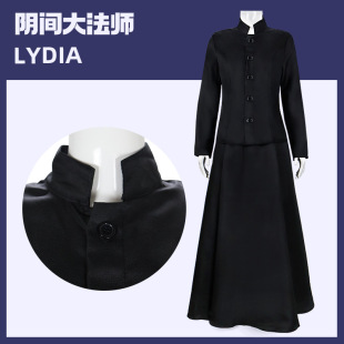 Hermitage Lydia Cosplay Halloween Women's Black dress Beetle Sauce Stage Show