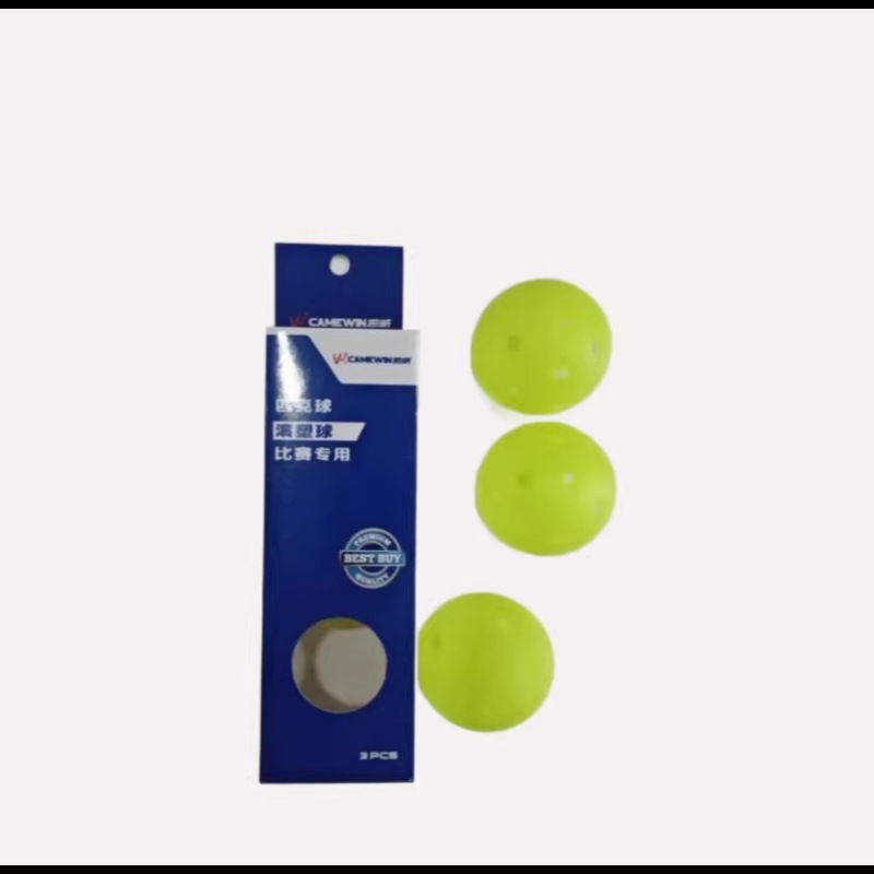 Camewin Manufacturer Directly Sells Pickleball Rackets and Molded Balls, Specialized Balls for Competitions High Elasticity and Durability.