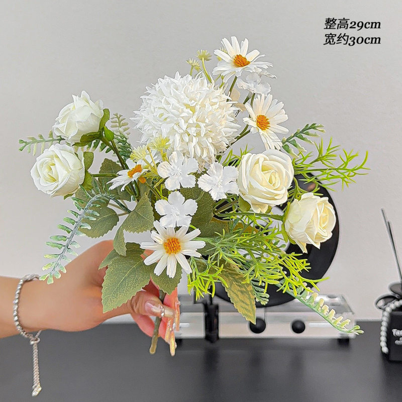 タンポポの花束造花とヒョウモンの組み合わせ造花家の装飾装飾品シルクフラワー DIY 花外国貿易|undefined