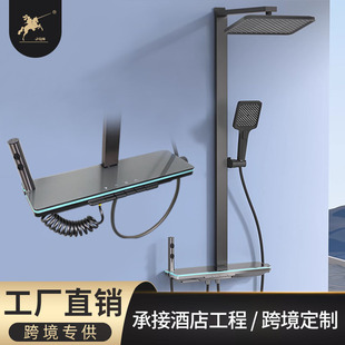 Smart piano key shower suit household shower faucet spray gun bathroom shower shower head pressurized rain factory